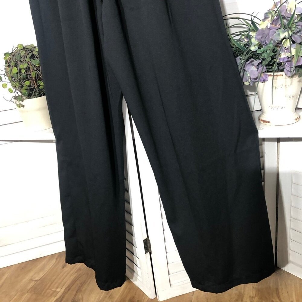 Sincerely Jules Black Jumpsuit Wide Leg Wrap Sleeveless Medium - Picture 13 of 14